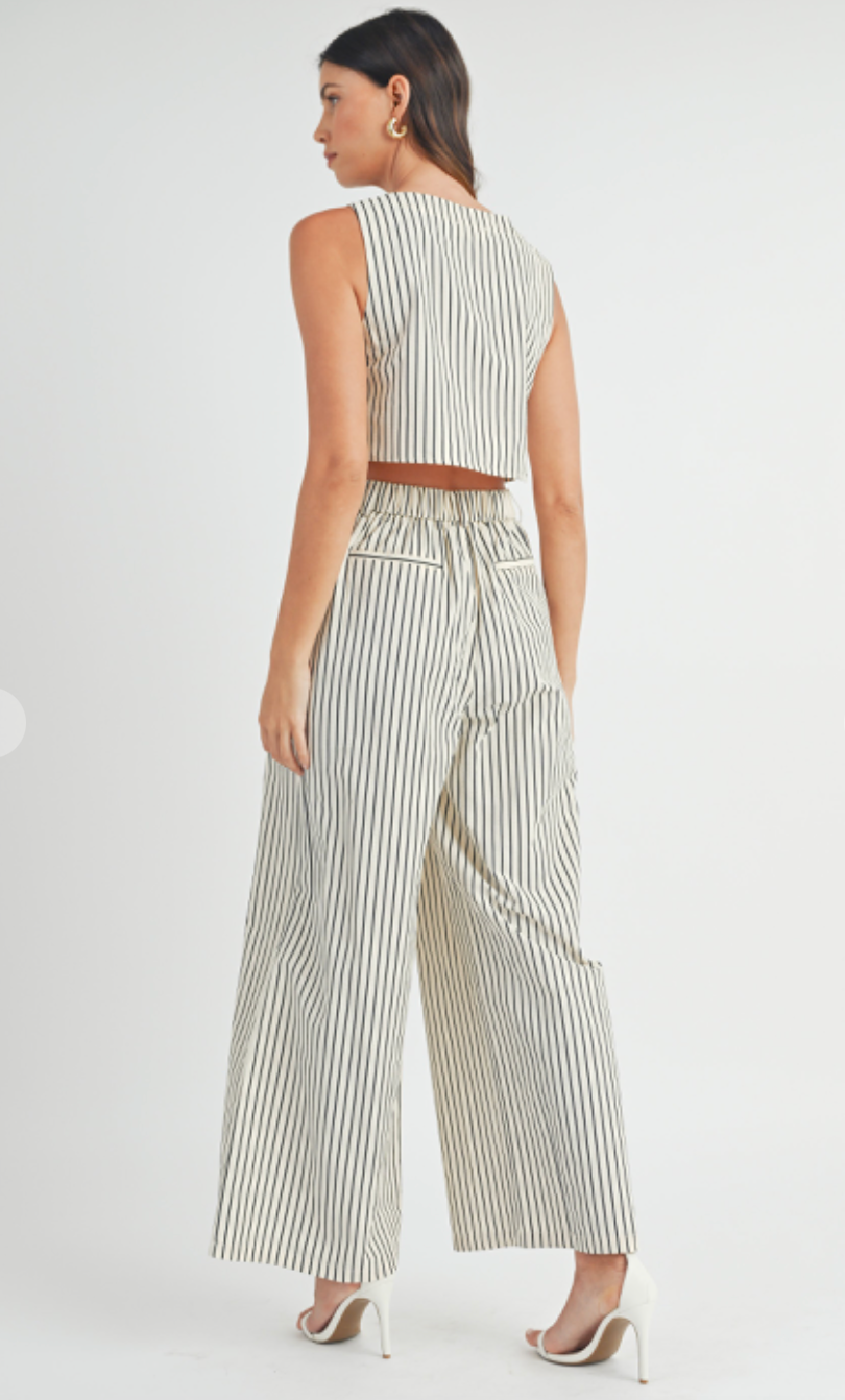 Stripe Tank & Pants Set of 2