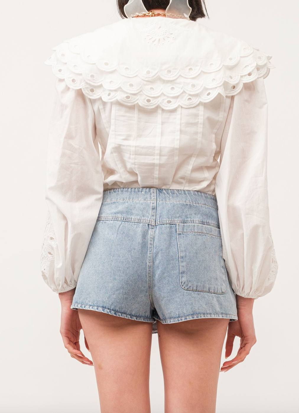 Ashton Denim Wrap Skort