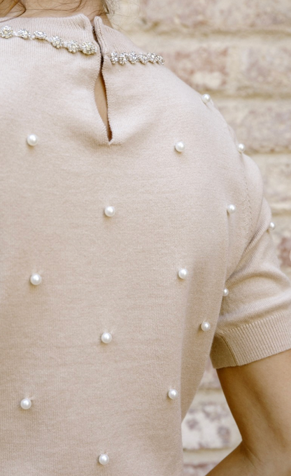 Gem & Pearl Sweater Top