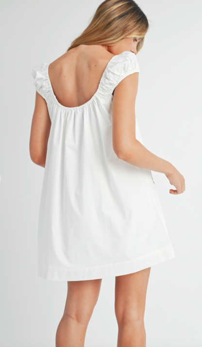 Sia Embroidered Mini Dress