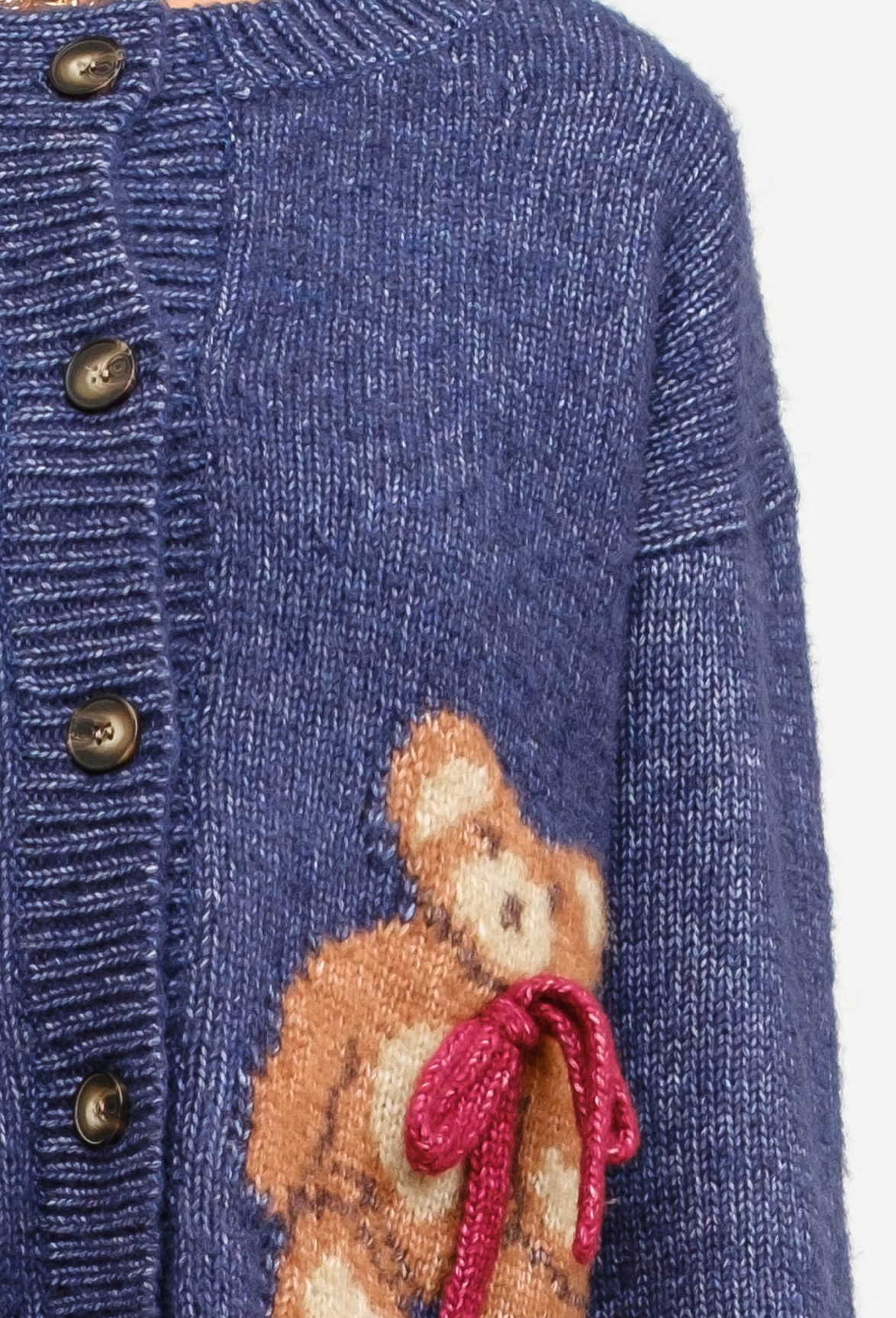 Teddy Bear Cardigan Navy