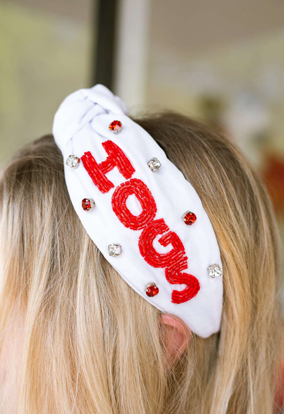 Beaded HOGS Headband