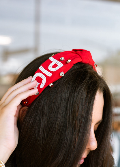 WOO PIG Beaded Headband