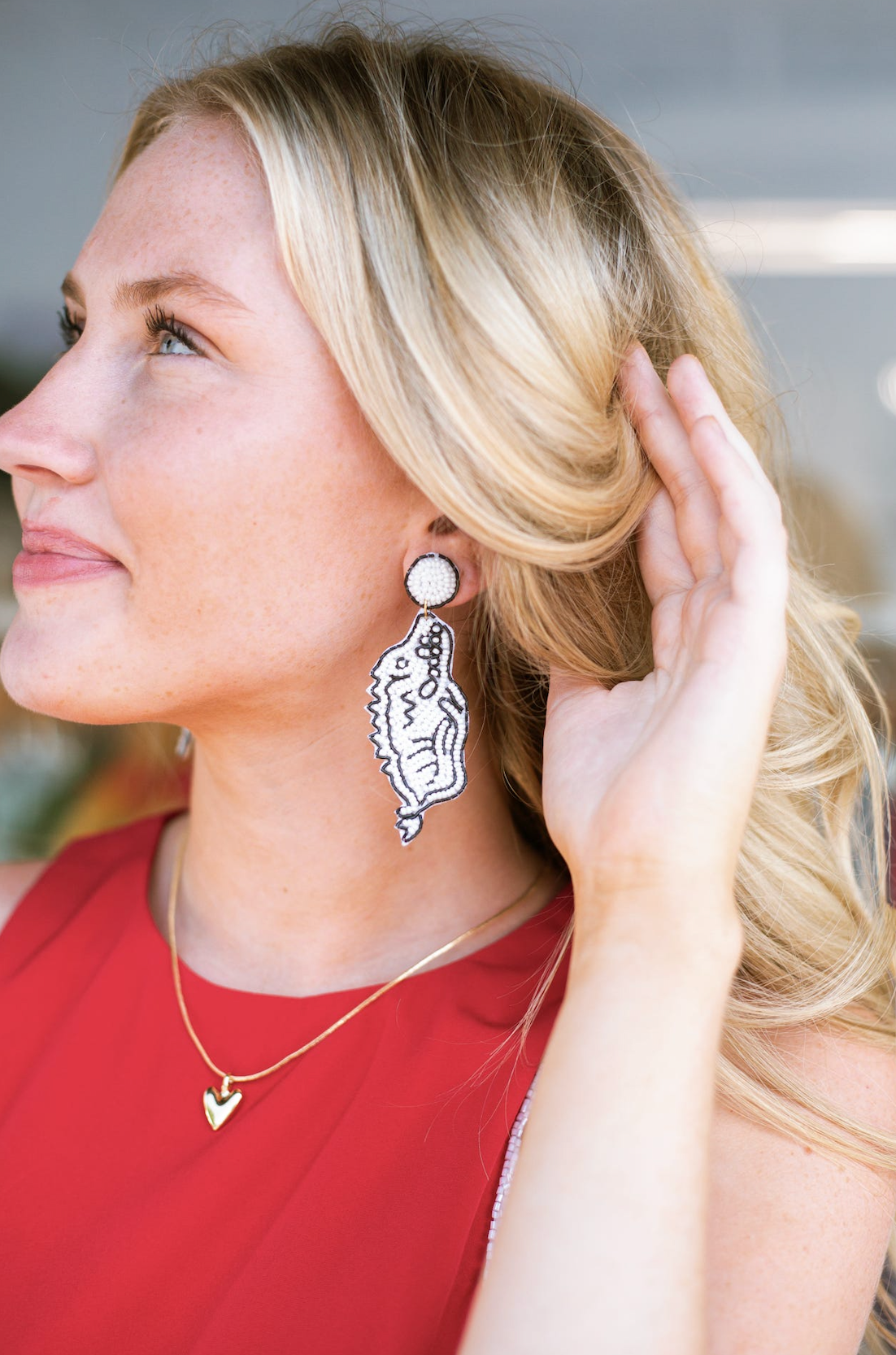 Razorback Beaded Earrings