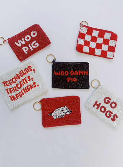 Tailgates & Traditions Beaded Pouch