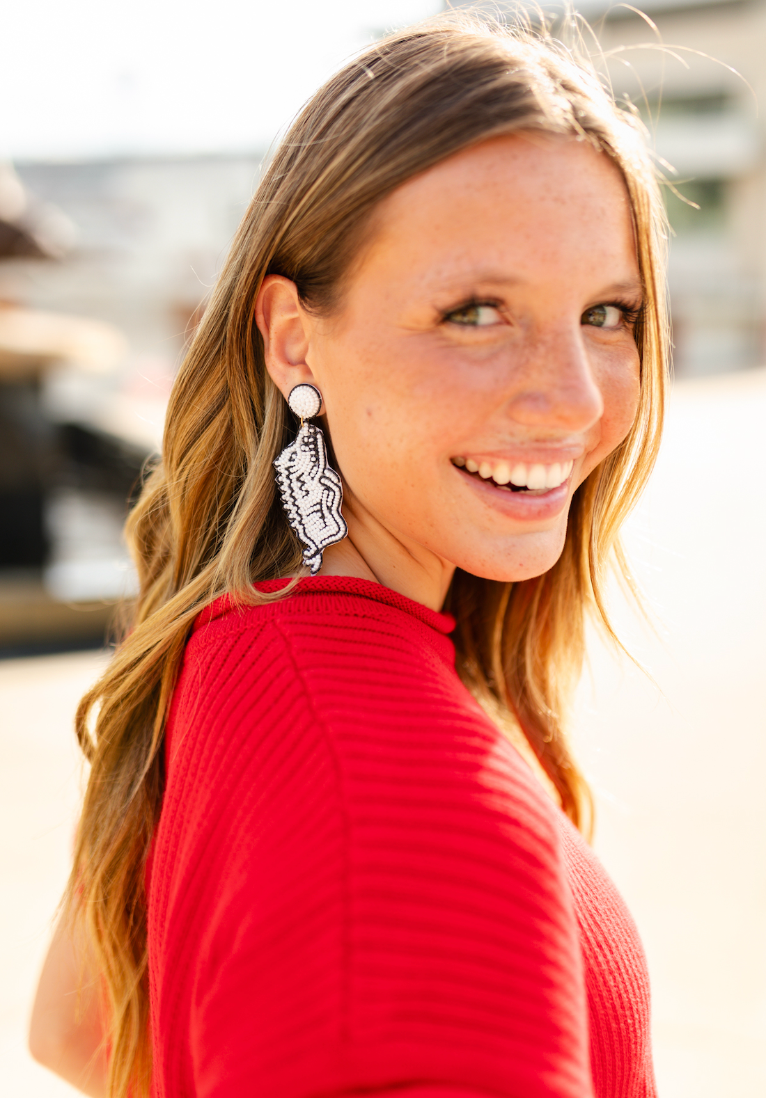 Razorback Beaded Earrings