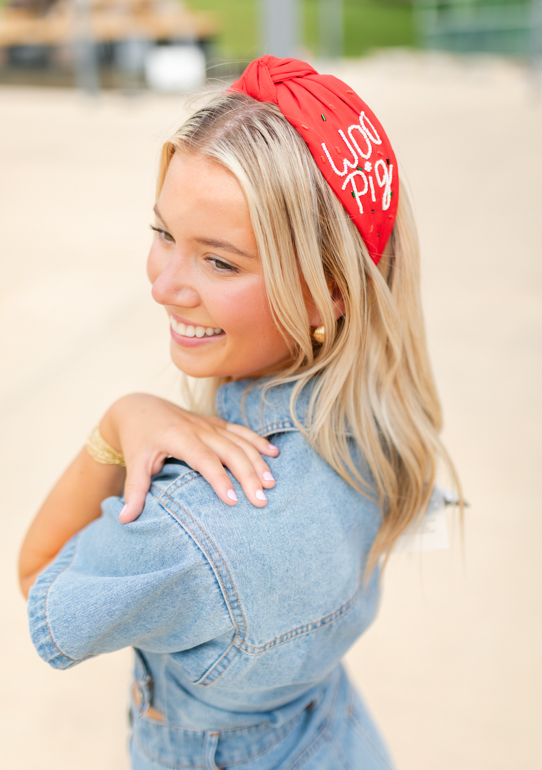 Woo Pig Sprinkle Beaded Headband