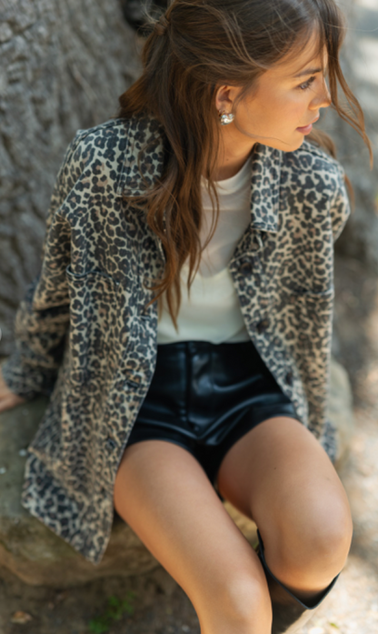 Oversized Leopard Shacket