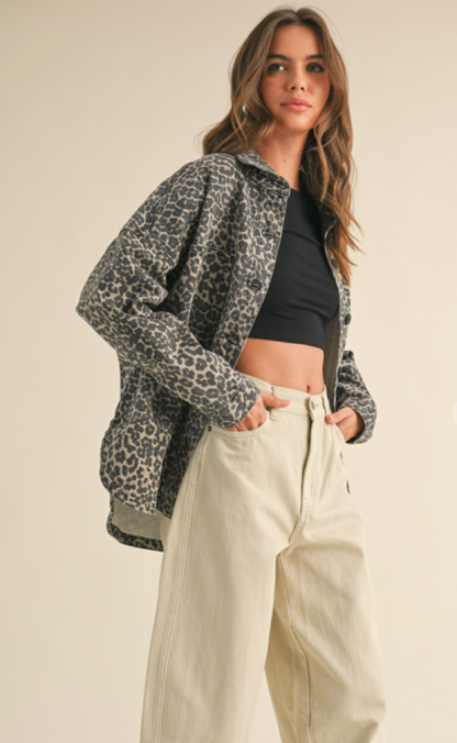 Oversized Leopard Shacket