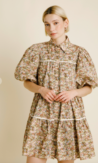 Louise Floral Shirt Dress