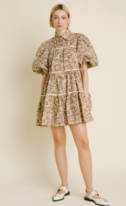 Louise Floral Shirt Dress