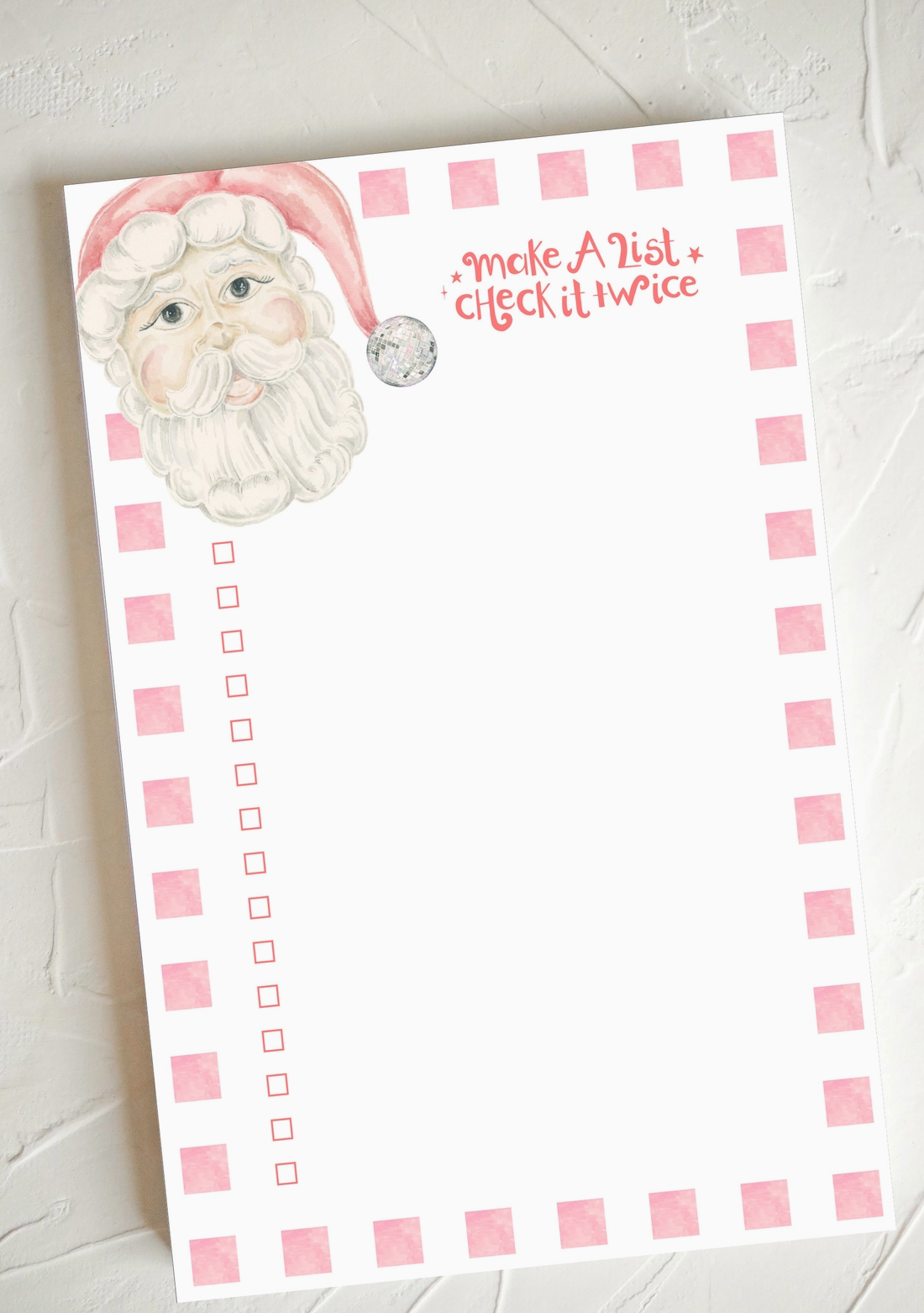 Make a List, Check it Twice Notepad