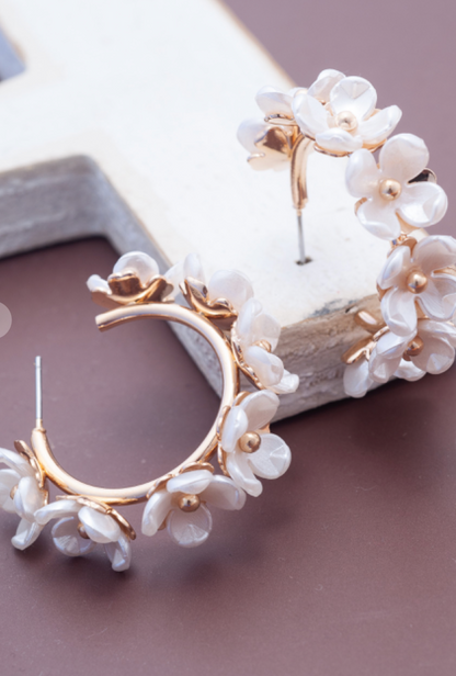 Acrylic Flower Hoops