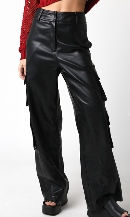 Black Pleather Pants