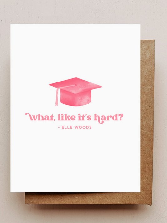 Elle Woods Grad Card