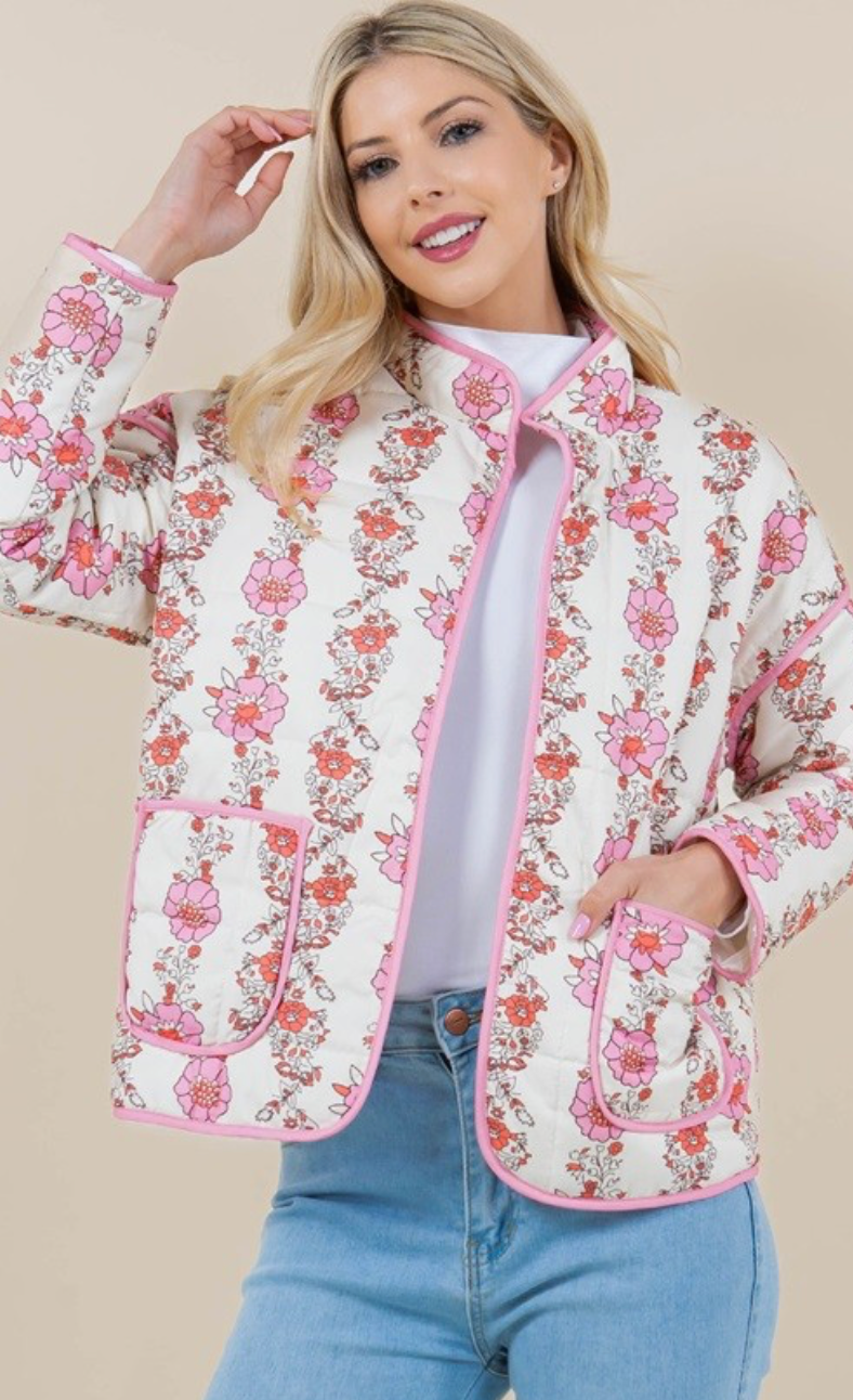 Nia Floral Quilted Jacket