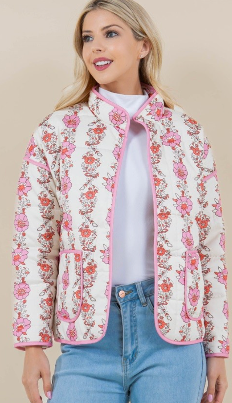 Nia Floral Quilted Jacket