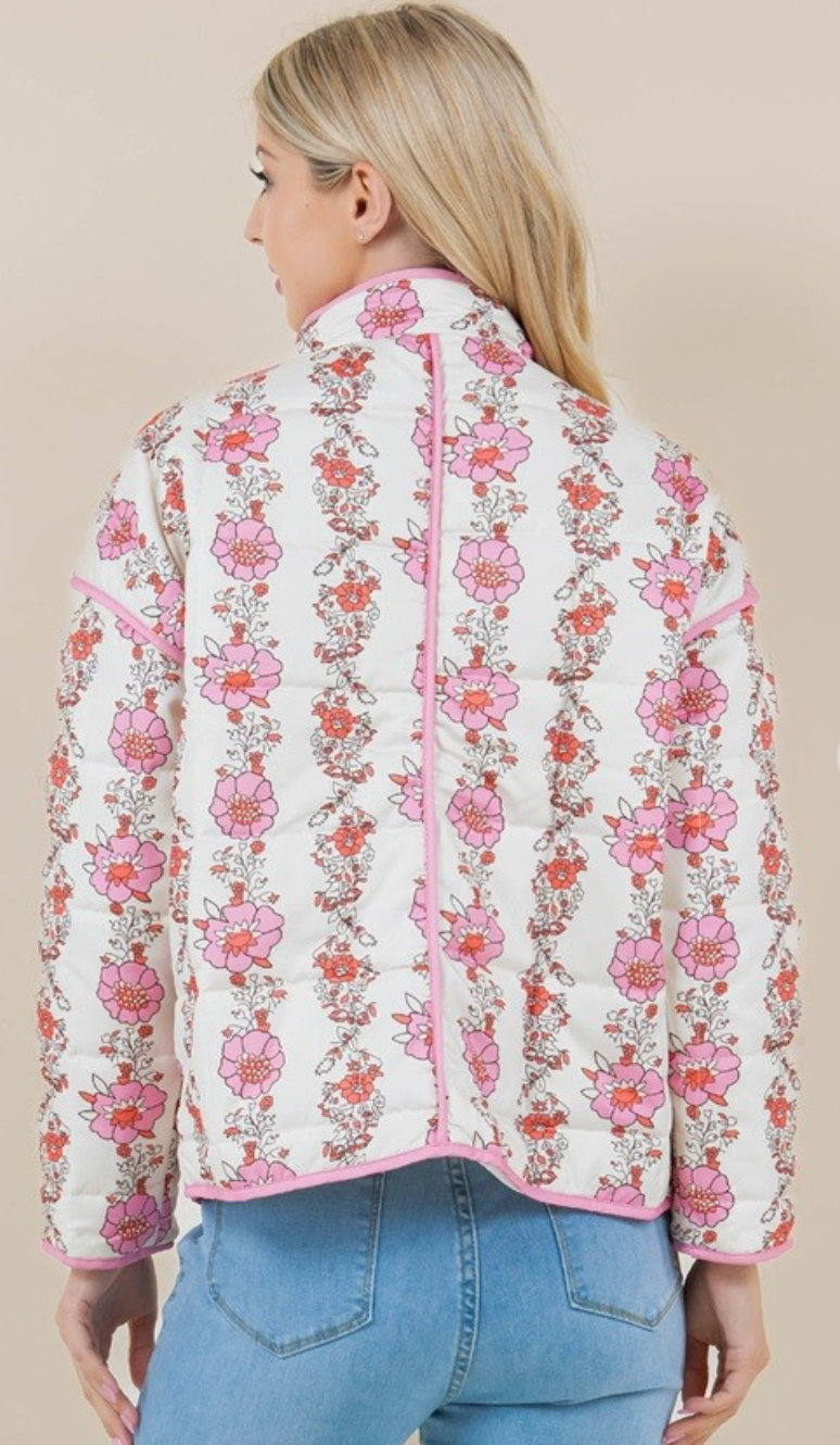 Nia Floral Quilted Jacket