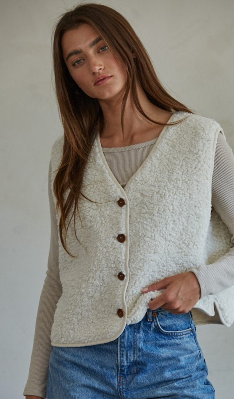 Sherpa Buttons Vest