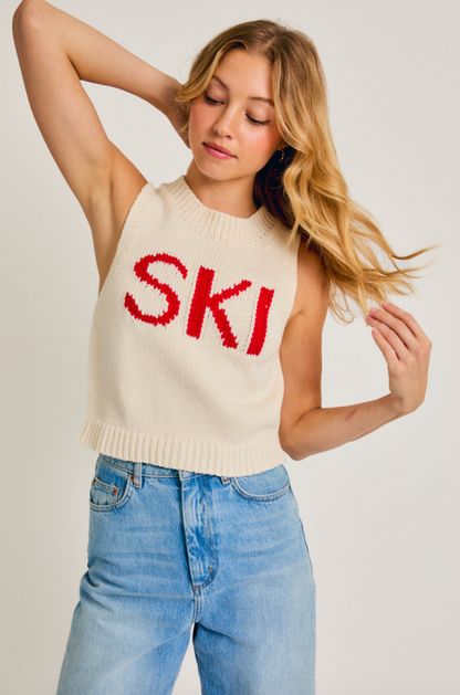 SKI Sleeveless Sweater Tank