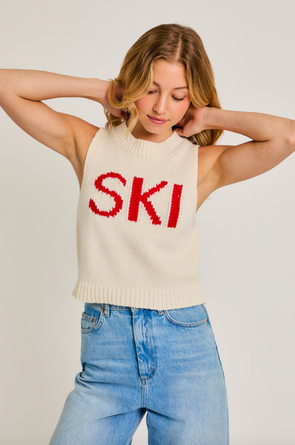 SKI Sleeveless Sweater Tank