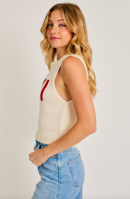 SKI Sleeveless Sweater Tank