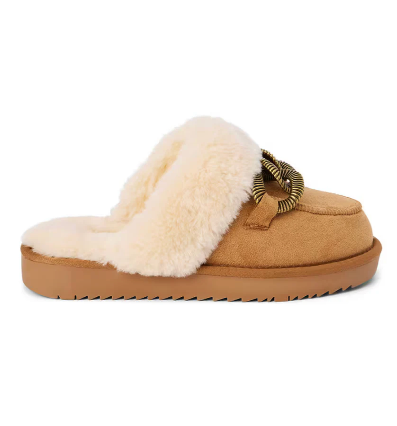 Matisse Taos Sherpa Slip Ons Chestnut