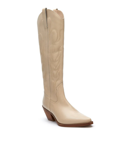 Matisse Agency Cowboy Boots Cream