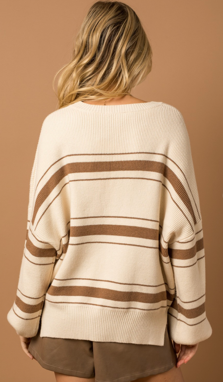 Through Think & Thin Sweater Ivory