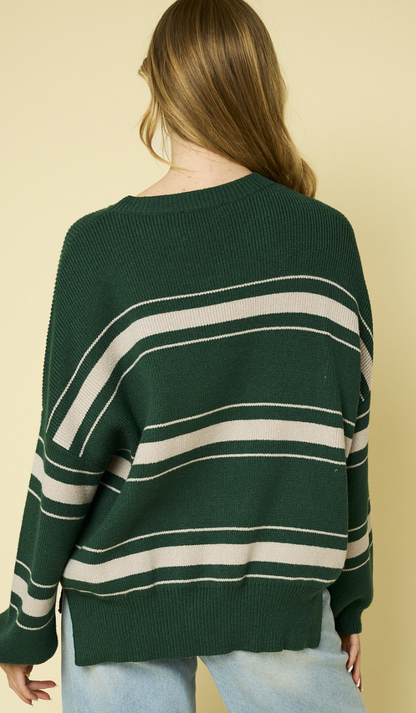 Through Think & Thin Sweater Green