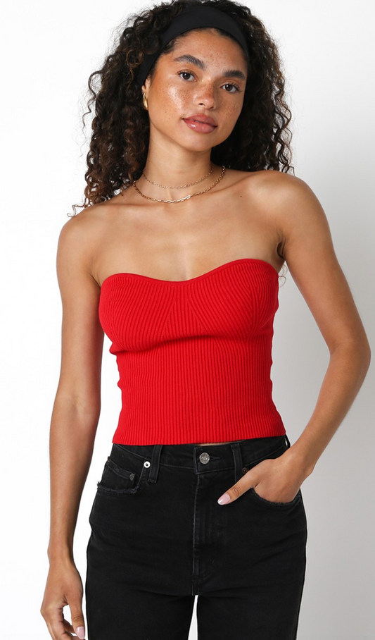 Nina Tube Top Red