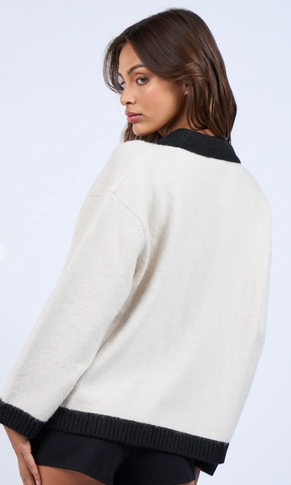 Bailey Contrast Cardigan