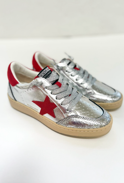 Vintage Havana Denisse Silver/Red Pop Sneakers