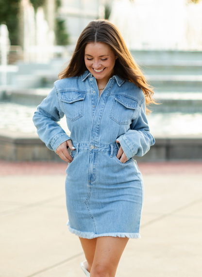 Teresa Denim Shirt Dress