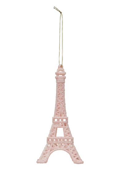 Pink Glitter Eiffel Tower Ornament