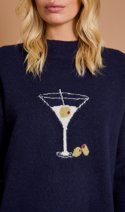 Martini Graphic Sweater