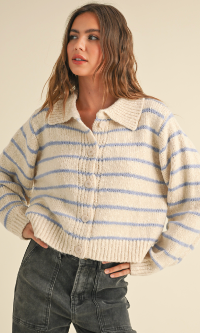 Hailey Stripe Cardigan