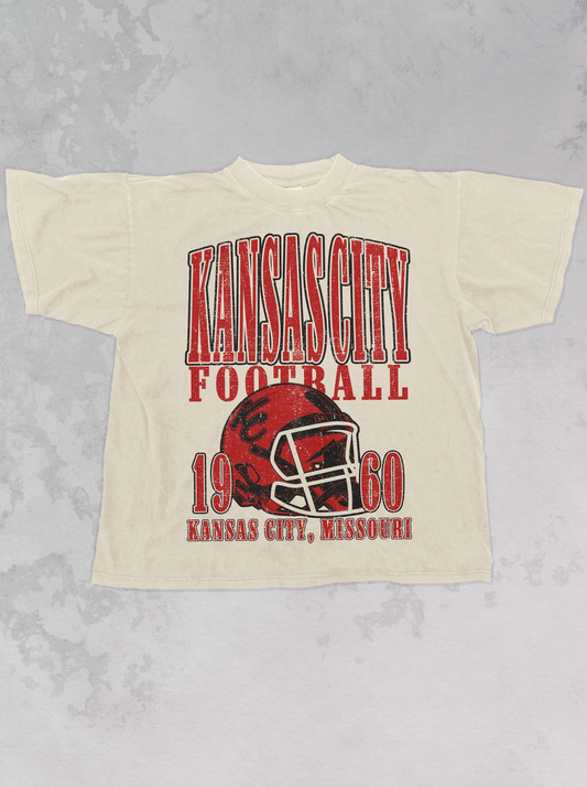 KC Football Oversized T-shirt Oat