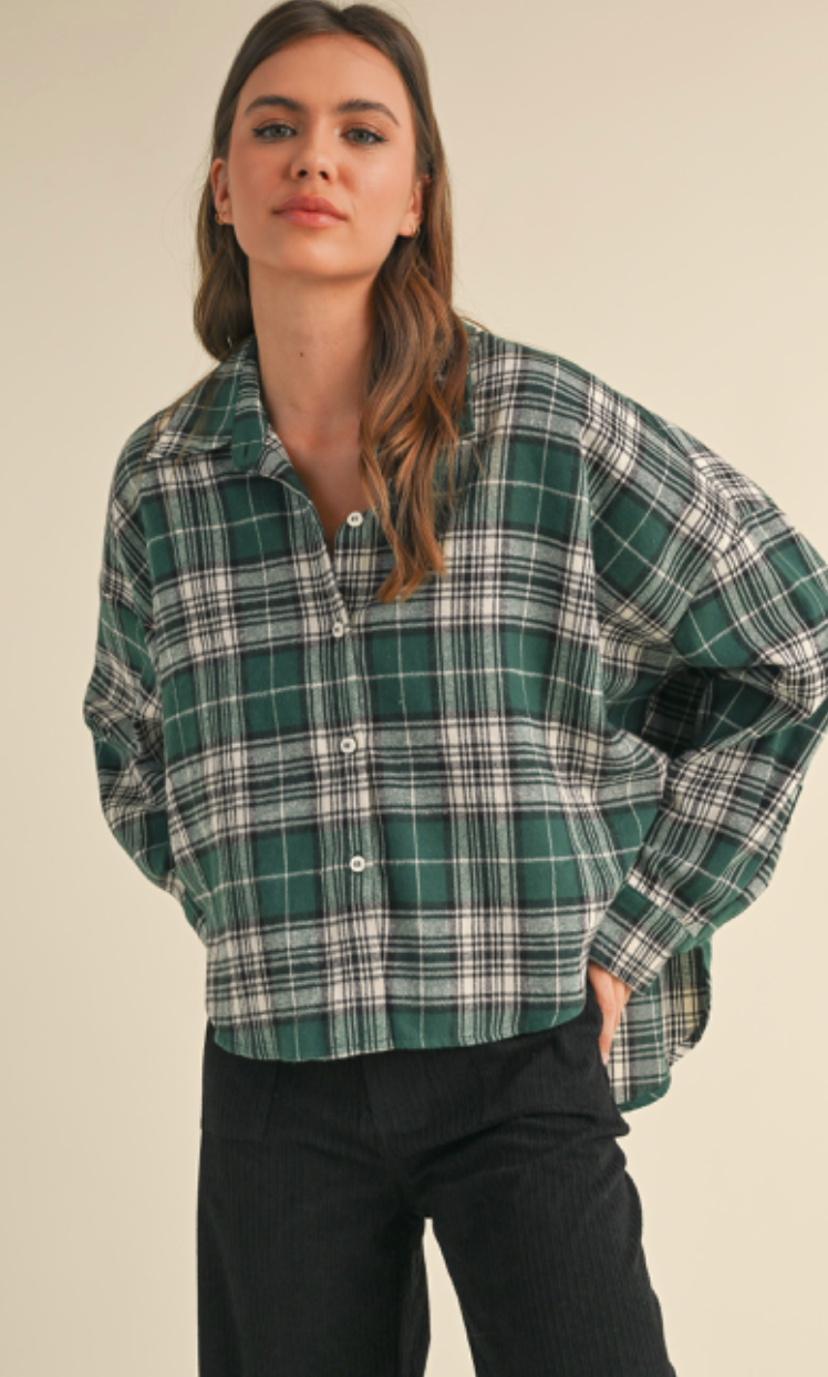 Green Flannel Shirt