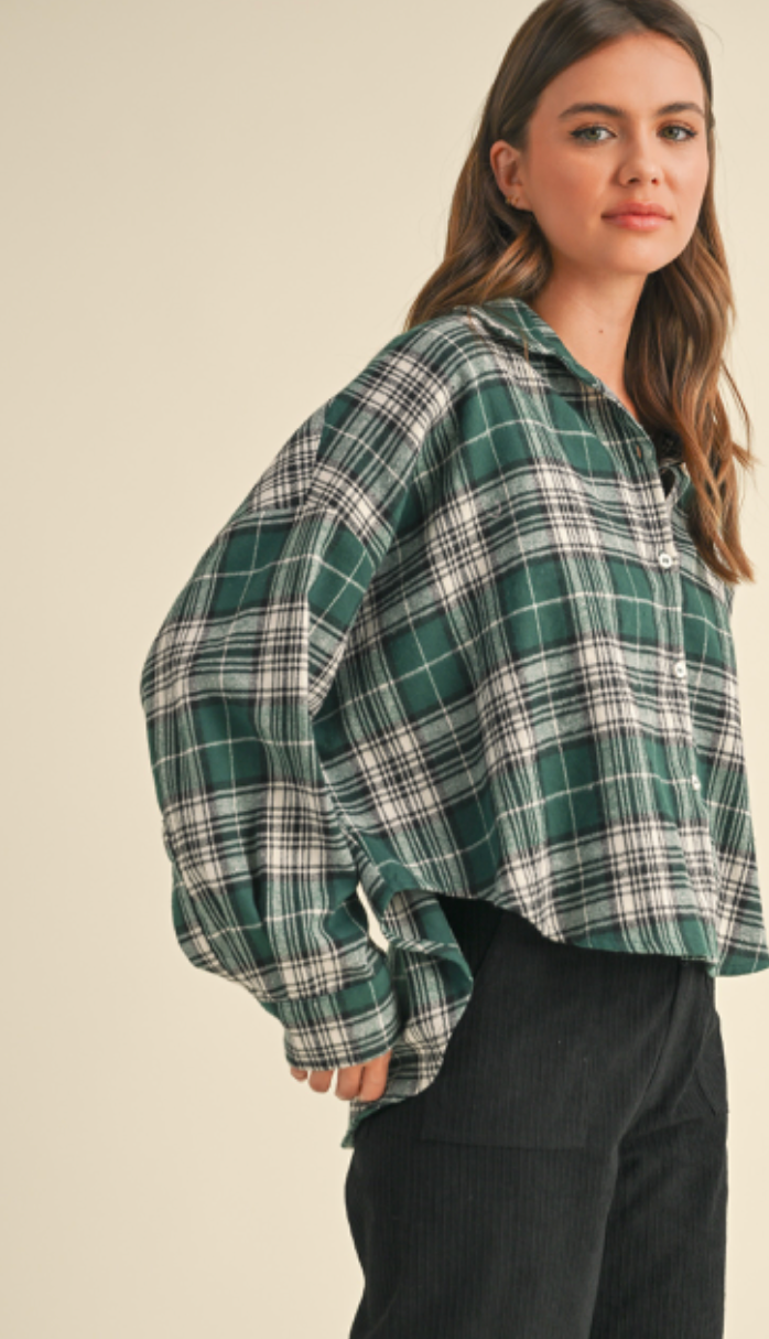 Green Flannel Shirt