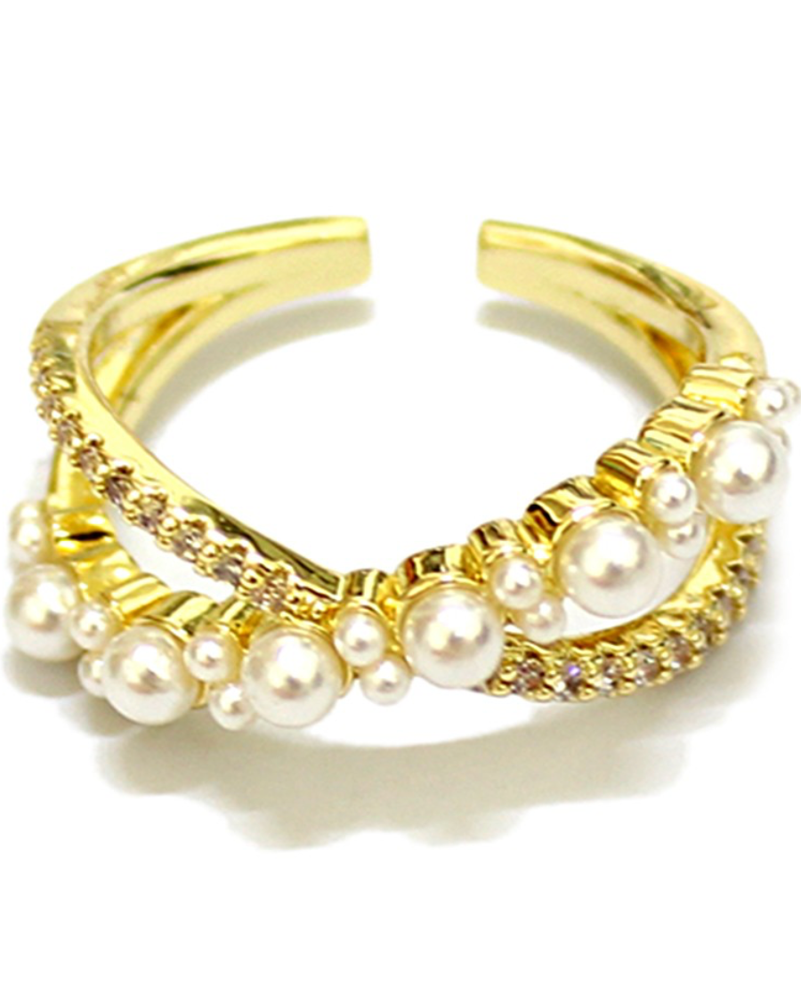 Pearl CZ Ring