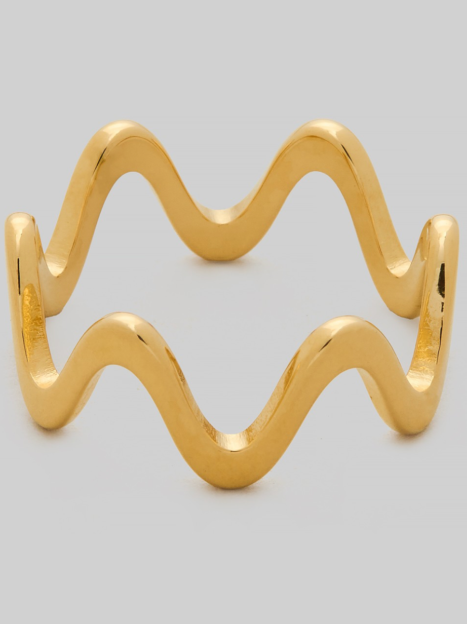 Wavy Brass Ring