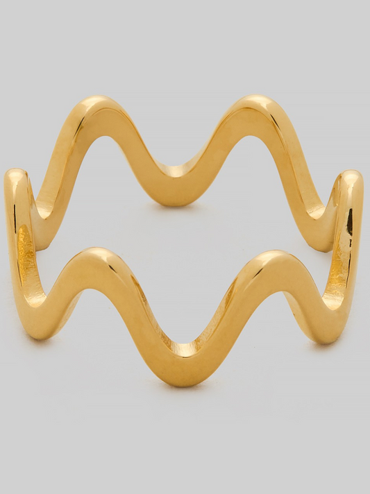 Wavy Brass Ring