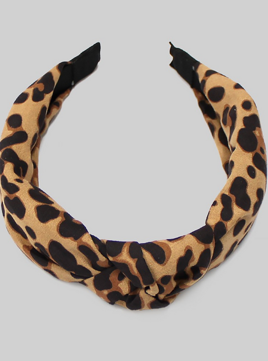 Leopard Knot Headband