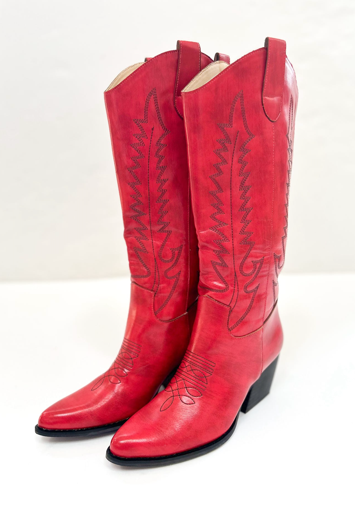 Izabella Red Cowboy Boots