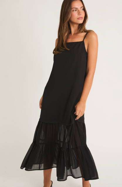 Black Tiered Maxi Dress