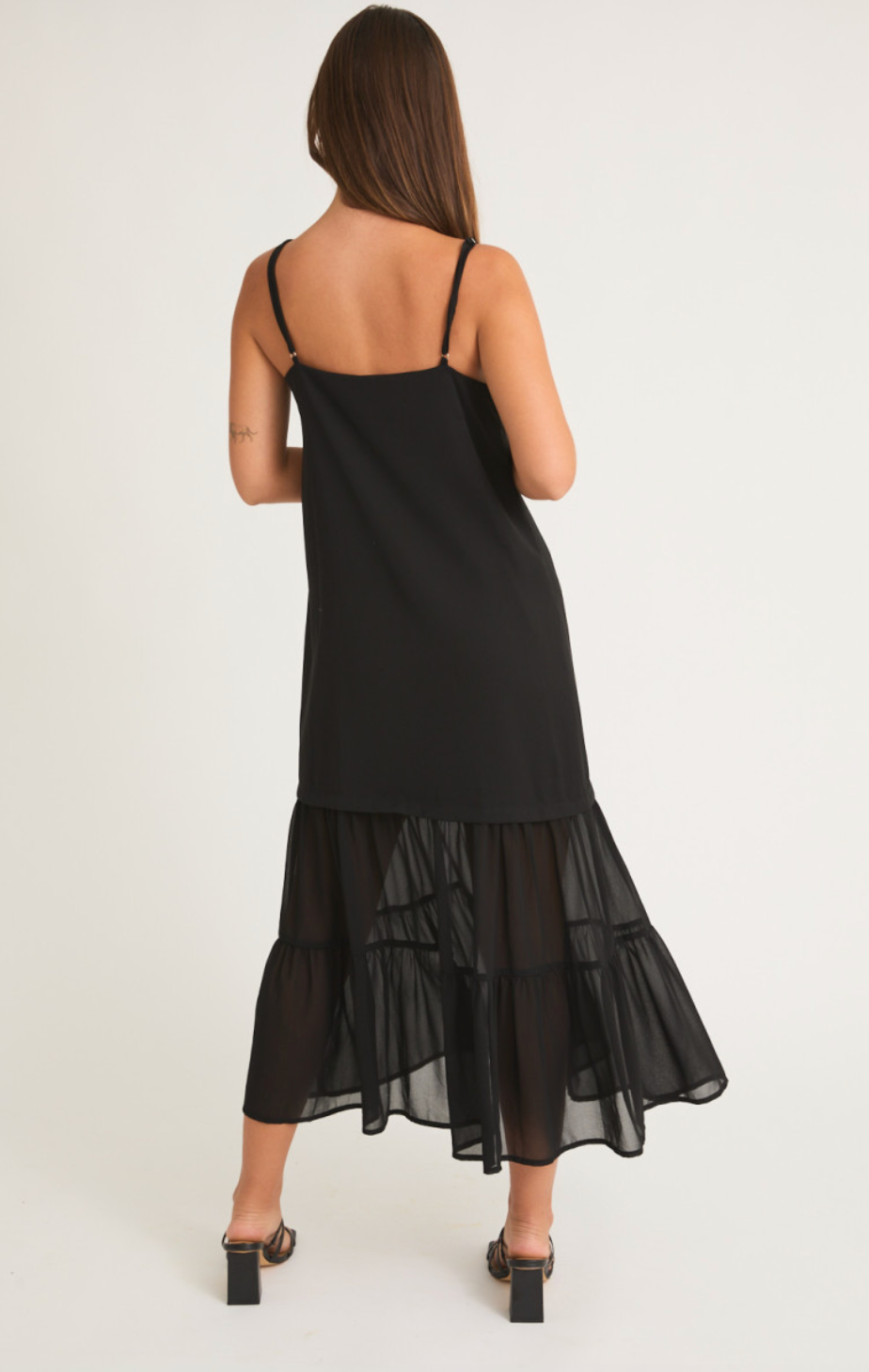 Black Tiered Maxi Dress