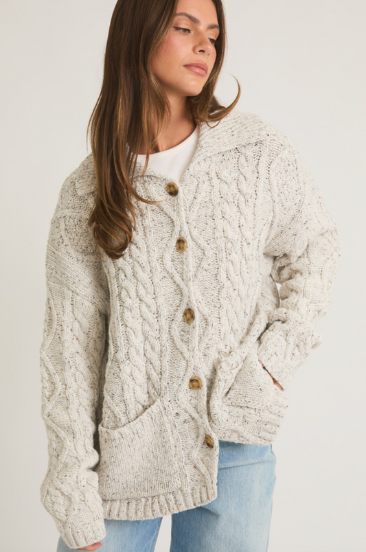 Cozy Cable Knit Cardigan