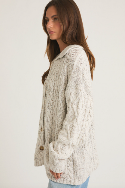 Cozy Cable Knit Cardigan