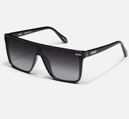 Nightfall Quay Sunglasses - Black/Smoke Polarized